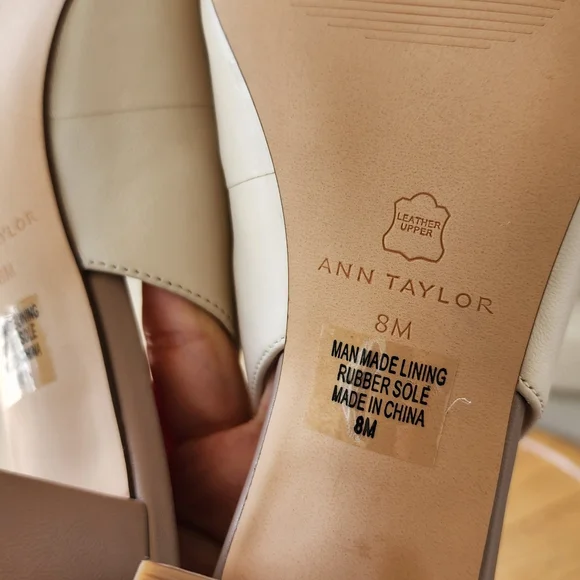 Ann Taylor cap toe block heel dress pumps - Picture 10 of 12